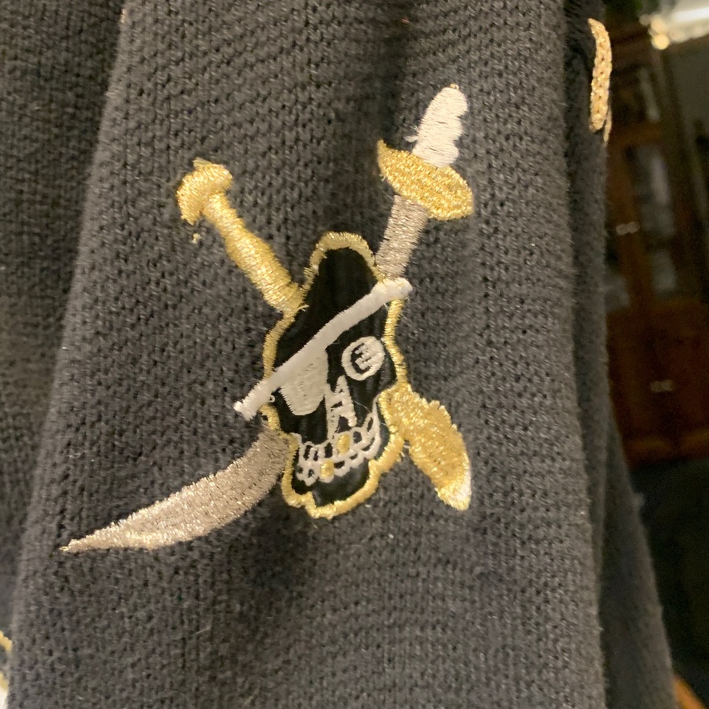 Sandylo Vintage  Nautical Sweater with Embellised Ship Design - Picture 7 of 11